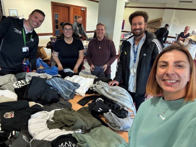 Sports kits donated at Leeds kit swap event
